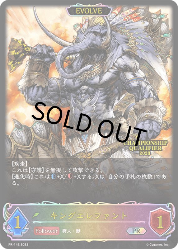 画像1: キングエレファント（EVOLVE/QUALIFIER）【PR】[PR-142] (1)